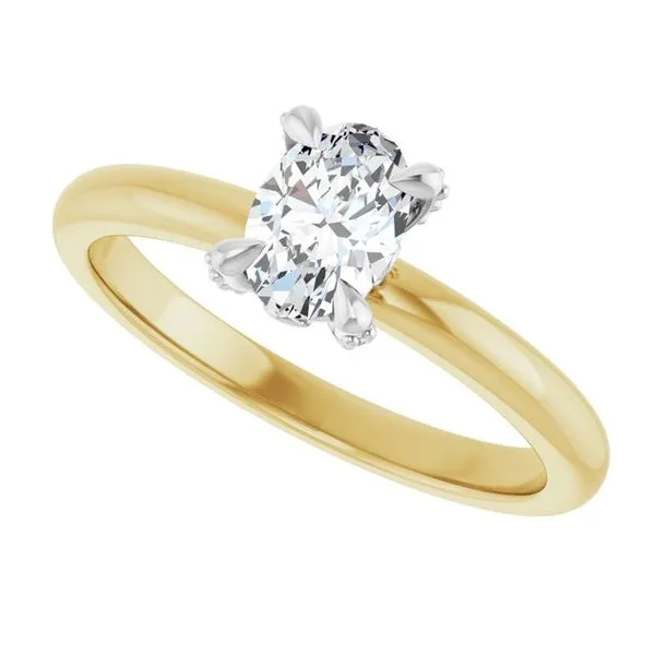 Claw-Prong Accented Engagement Ring Image 5 Futer Bros Jewelers York, PA