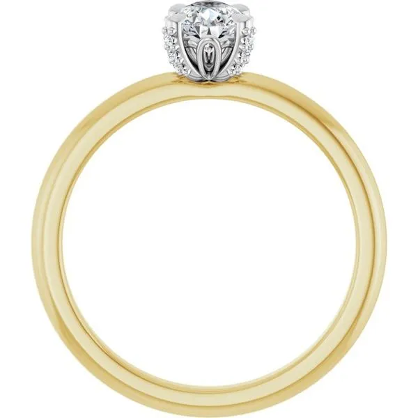 Claw-Prong Accented Engagement Ring Image 2 J. Thomas Jewelers Rochester Hills, MI
