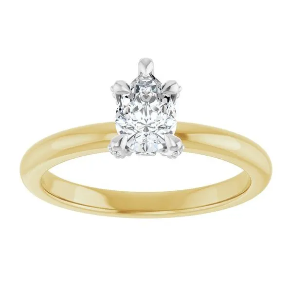 Claw-Prong Accented Engagement Ring Image 3 Shipley's Fine Jewelry Hampstead, MD