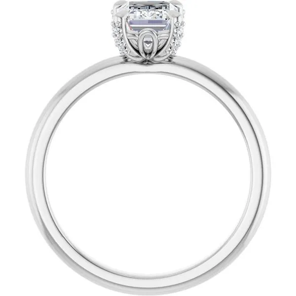 Claw-Prong Accented Engagement Ring Image 2 Shipley's Fine Jewelry Hampstead, MD