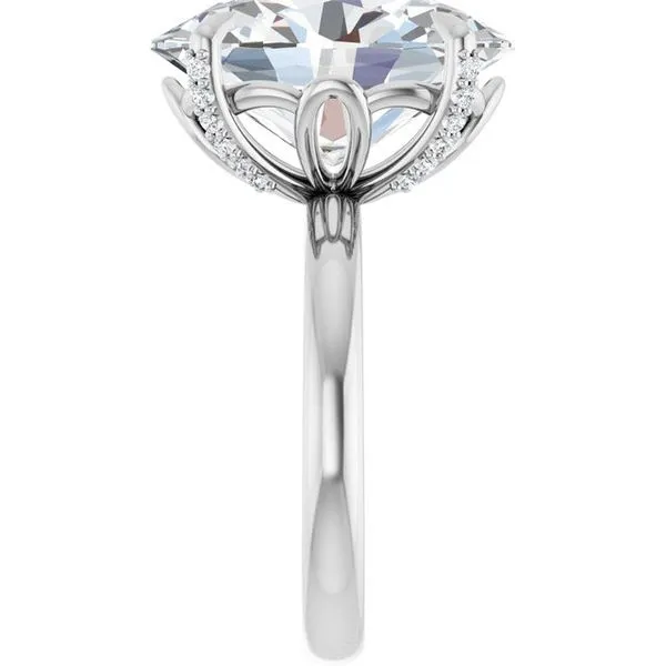 Claw-Prong Accented Engagement Ring Image 4 Futer Bros Jewelers York, PA