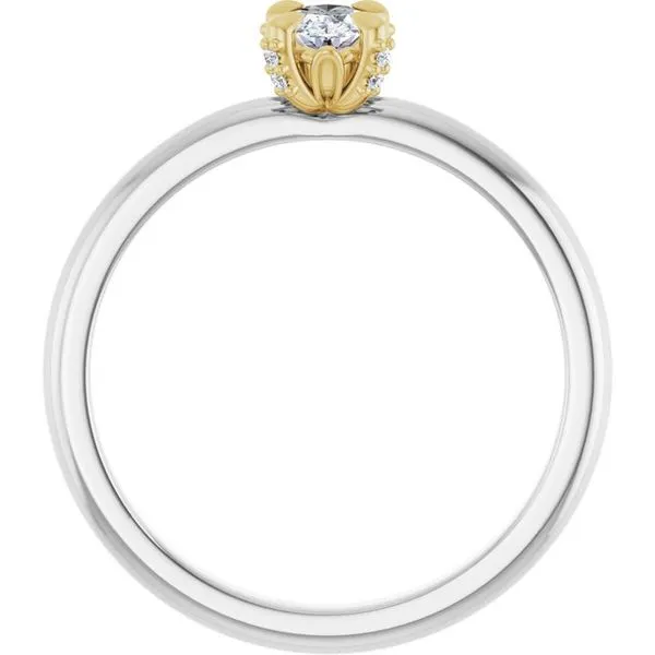Claw-Prong Accented Engagement Ring Image 2 Mark Jewellers La Crosse, WI