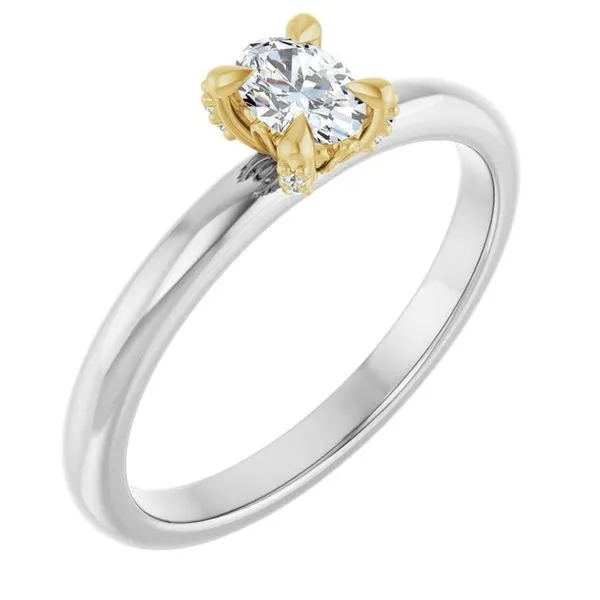 Claw-Prong Accented Engagement Ring Raleigh Diamond Fine Jewelry Raleigh, NC