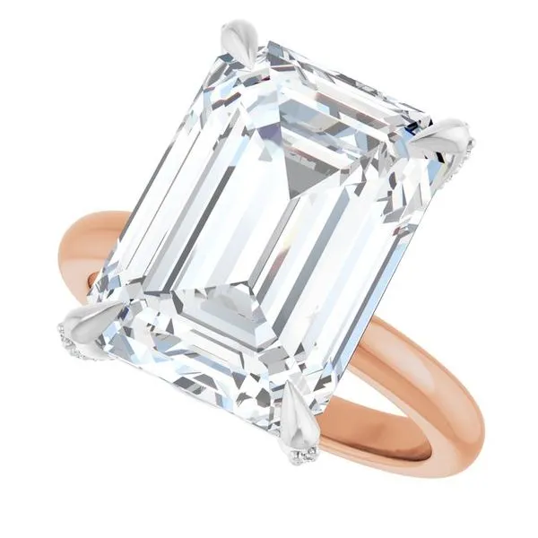 Claw-Prong Accented Engagement Ring Image 5 J. Thomas Jewelers Rochester Hills, MI