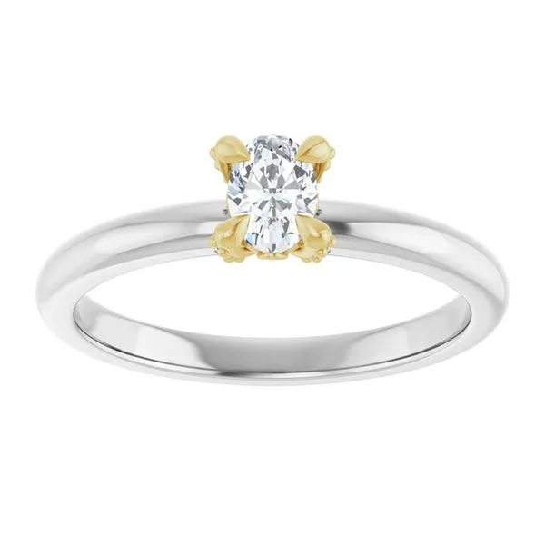Claw-Prong Accented Engagement Ring Image 3 J. Thomas Jewelers Rochester Hills, MI