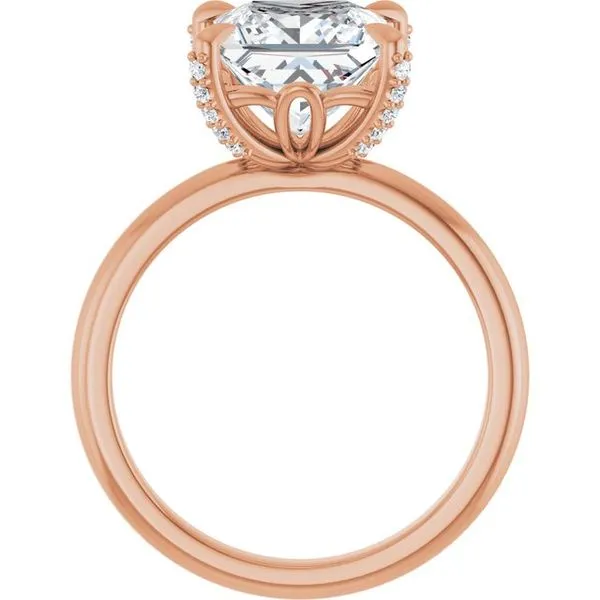 Claw-Prong Accented Engagement Ring Image 2 Northwood Jewelers Northwood, OH