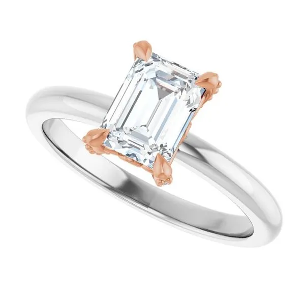 Claw-Prong Accented Engagement Ring Image 5 Jimmy Smith Jewelers Decatur, AL