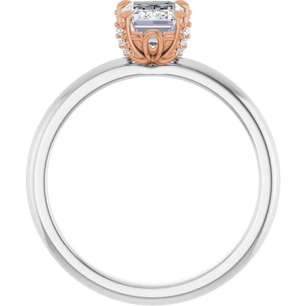 Claw-Prong Accented Engagement Ring Image 2 JF Jones Jewelers Rochester, NY