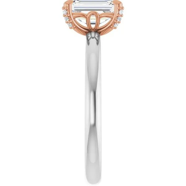 Claw-Prong Accented Engagement Ring Image 4 Jimmy Smith Jewelers Decatur, AL