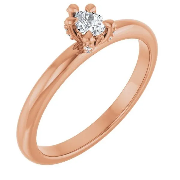 Claw-Prong Accented Engagement Ring Shipley's Fine Jewelry Hampstead, MD