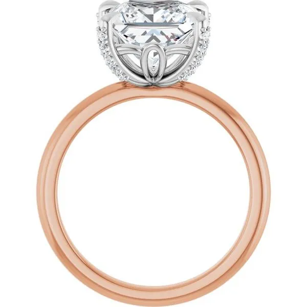 Claw-Prong Accented Engagement Ring Image 2 Jimmy Smith Jewelers Decatur, AL