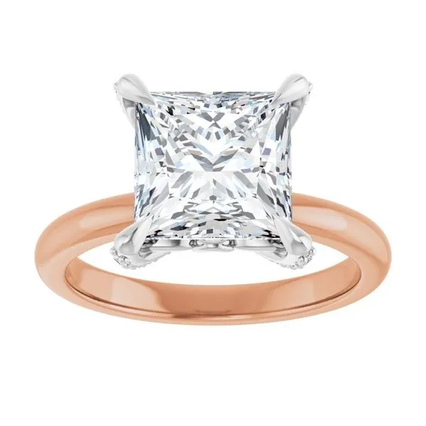 Claw-Prong Accented Engagement Ring Image 3 Futer Bros Jewelers York, PA