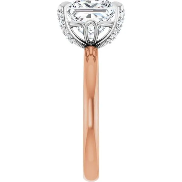 Claw-Prong Accented Engagement Ring Image 4 Austin's Fine Diamonds & Jewelry Lyndhurst, NJ