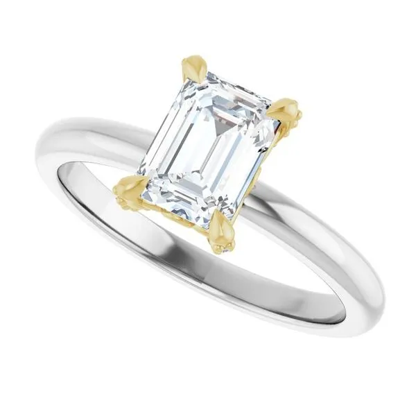 Claw-Prong Accented Engagement Ring Image 5 Shipley's Fine Jewelry Hampstead, MD