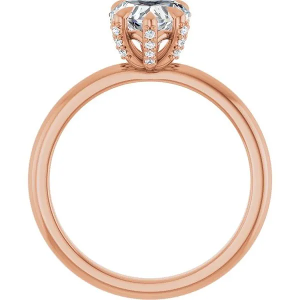 Claw-Prong Accented Engagement Ring Image 2 Clater Jewelers Louisville, KY