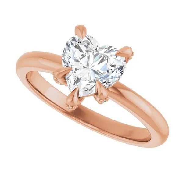 Claw-Prong Accented Engagement Ring Image 5 Arezzo Jewelers Elmwood Park, IL