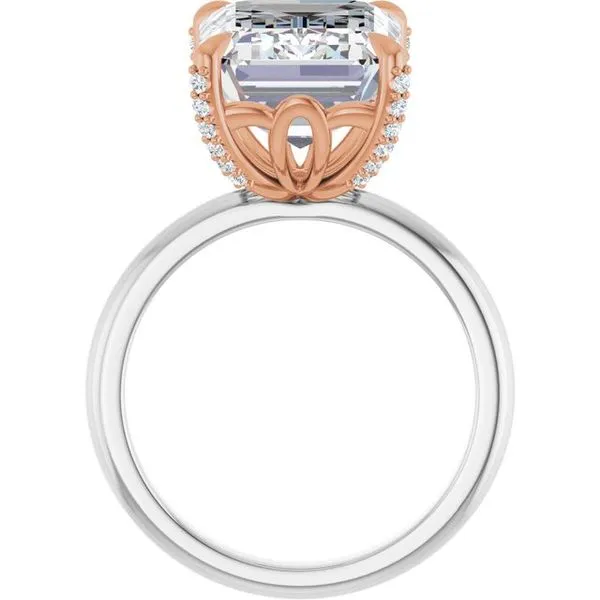 Claw-Prong Accented Engagement Ring Image 2 Jimmy Smith Jewelers Decatur, AL