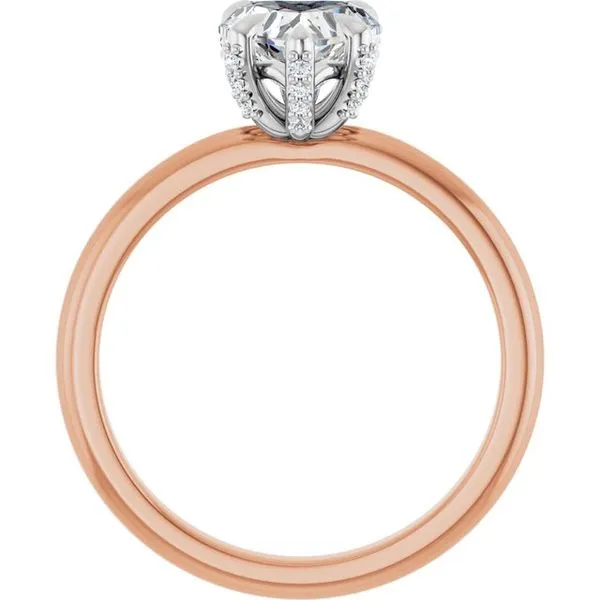 Claw-Prong Accented Engagement Ring Image 2 J. Thomas Jewelers Rochester Hills, MI