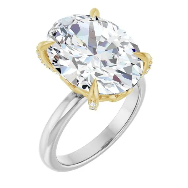 Claw-Prong Accented Engagement Ring Don's Jewelry & Design Washington, IA