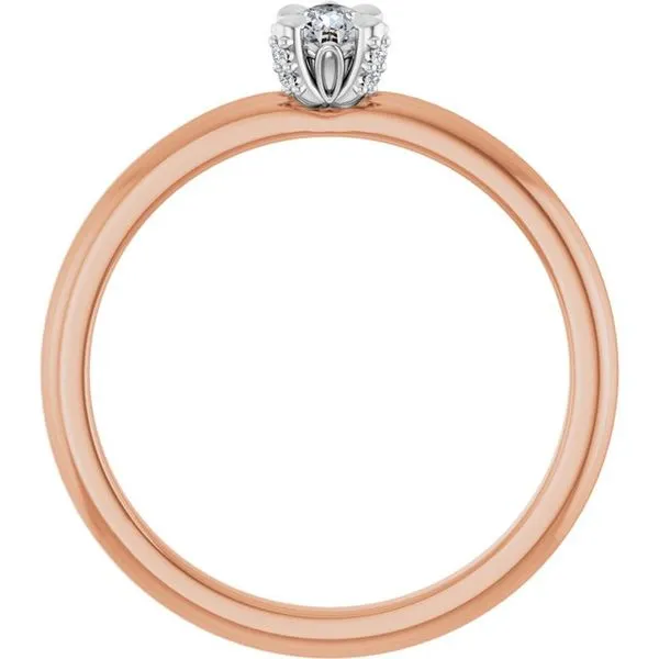 Claw-Prong Accented Engagement Ring Image 2 J. Thomas Jewelers Rochester Hills, MI