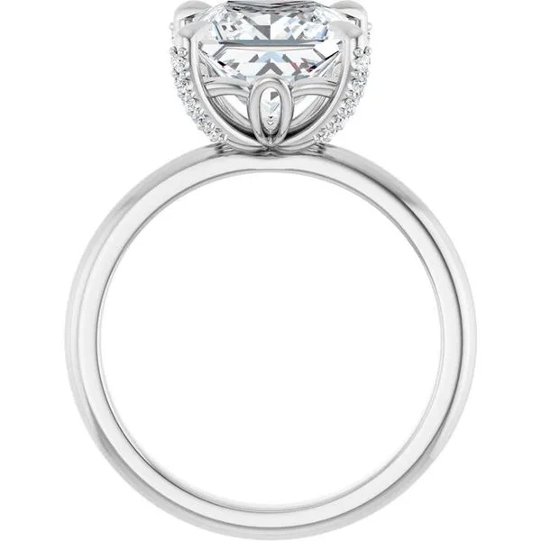 Claw-Prong Accented Engagement Ring Image 2 J. Thomas Jewelers Rochester Hills, MI