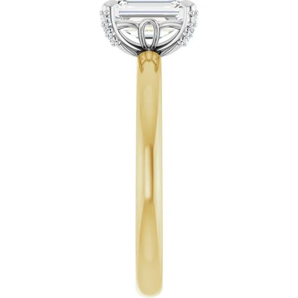 Claw-Prong Accented Engagement Ring Image 4 Natale Jewelers Sewell, NJ