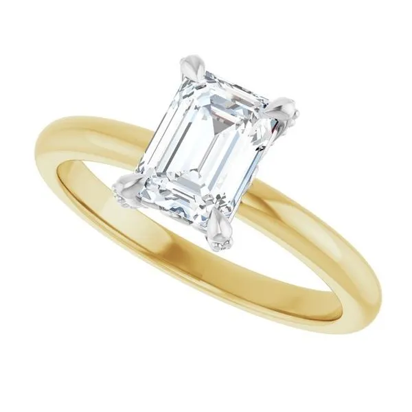 Claw-Prong Accented Engagement Ring Image 5 Paul James Jewelers Angels Camp, CA