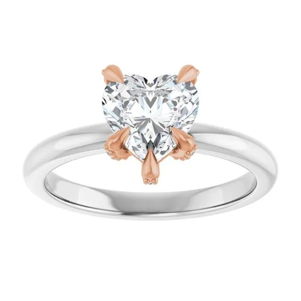 Claw-Prong Accented Engagement Ring Image 3 Clater Jewelers Louisville, KY