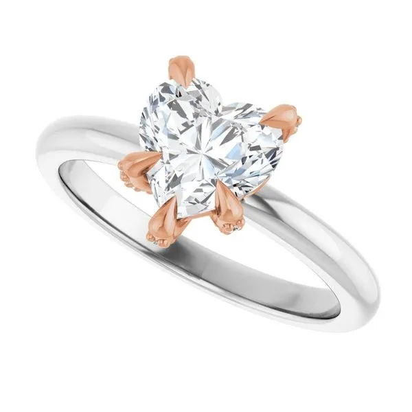 Claw-Prong Accented Engagement Ring Image 5 Jimmy Smith Jewelers Decatur, AL