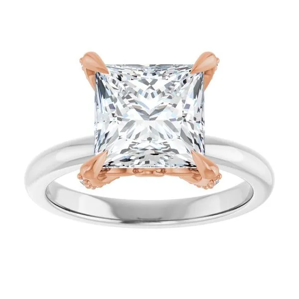 Claw-Prong Accented Engagement Ring Image 3 Vulcan's Forge LLC KANSAS CITY, MO