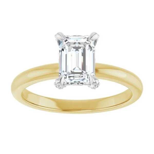 Claw-Prong Accented Engagement Ring Image 3 Vulcan's Forge LLC KANSAS CITY, MO