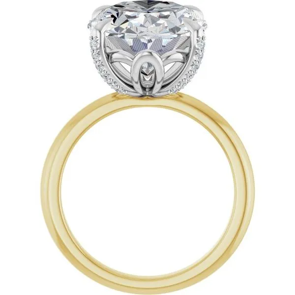 Claw-Prong Accented Engagement Ring Image 2 J. Thomas Jewelers Rochester Hills, MI