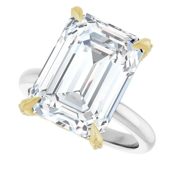 Claw-Prong Accented Engagement Ring Image 5 Mark Jewellers La Crosse, WI