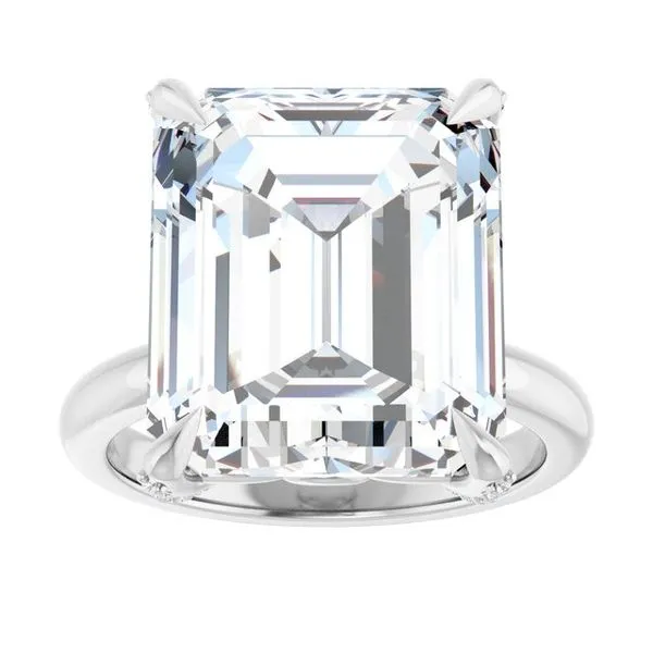 Claw-Prong Accented Engagement Ring Image 3 Futer Bros Jewelers York, PA