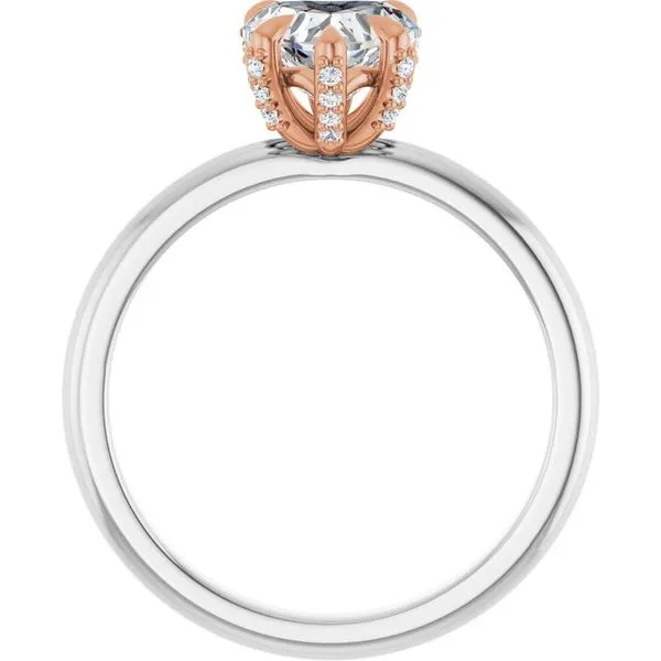 Claw-Prong Accented Engagement Ring Image 2 Raleigh Diamond Fine Jewelry Raleigh, NC
