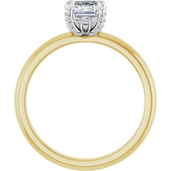 Claw-Prong Accented Engagement Ring Image 2 J. West Jewelers Round Rock, TX