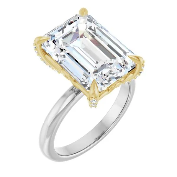 Claw-Prong Accented Engagement Ring Northwood Jewelers Northwood, OH