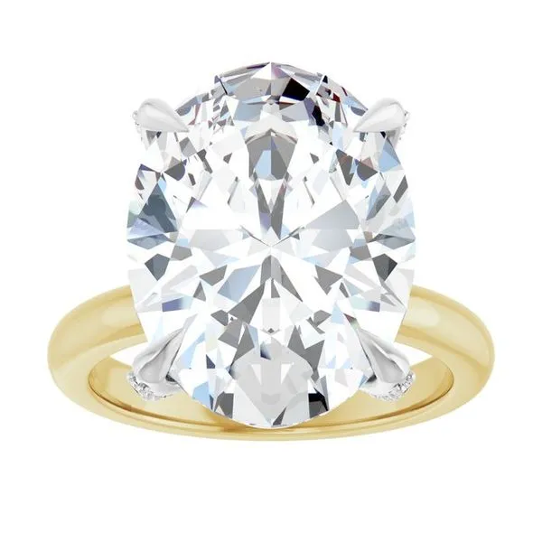 Claw-Prong Accented Engagement Ring Image 3 J. Thomas Jewelers Rochester Hills, MI