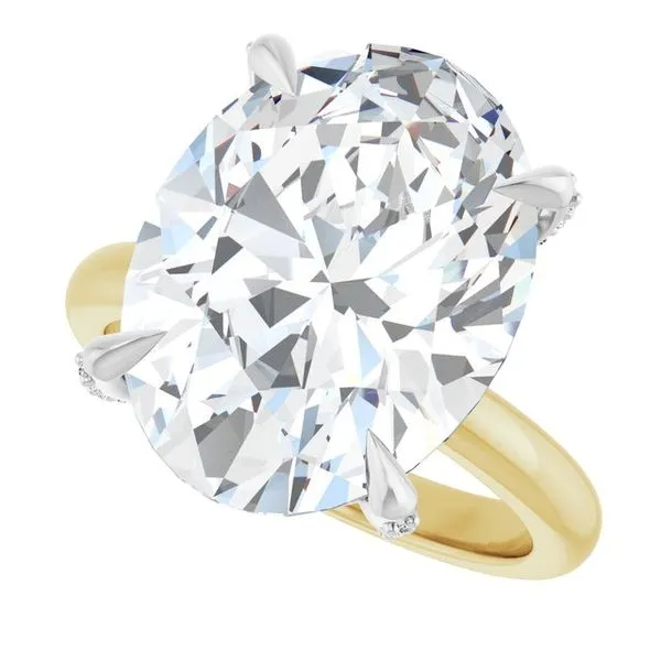 Claw-Prong Accented Engagement Ring Image 5 J. Thomas Jewelers Rochester Hills, MI