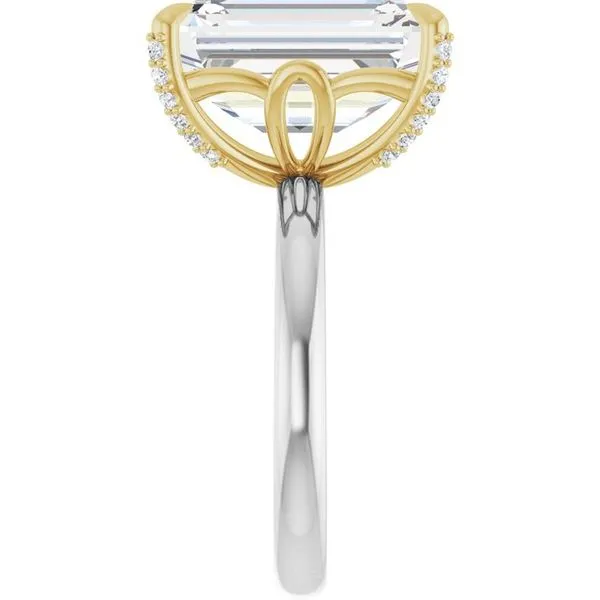 Claw-Prong Accented Engagement Ring Image 4 Futer Bros Jewelers York, PA