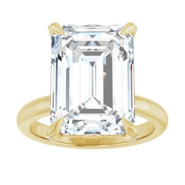 Claw-Prong Accented Engagement Ring Image 3 Arezzo Jewelers Elmwood Park, IL