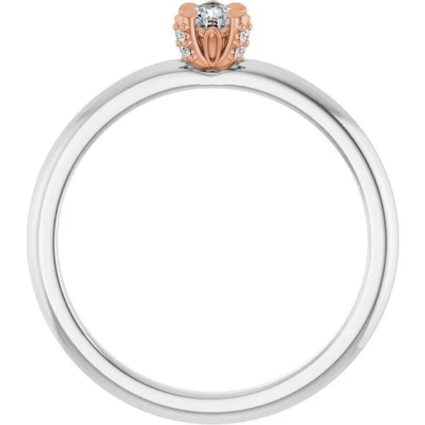 Claw-Prong Accented Engagement Ring Image 2 Mark Jewellers La Crosse, WI