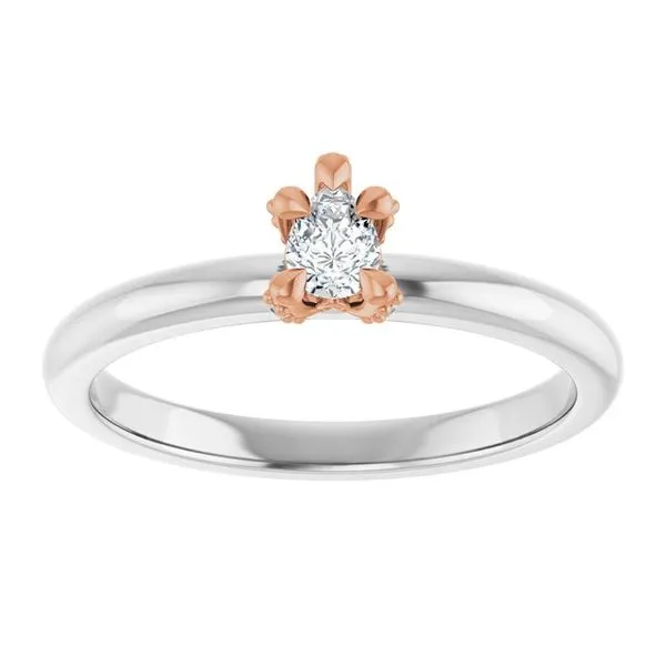Claw-Prong Accented Engagement Ring Image 3 Redlands Jewelers Redlands, CA
