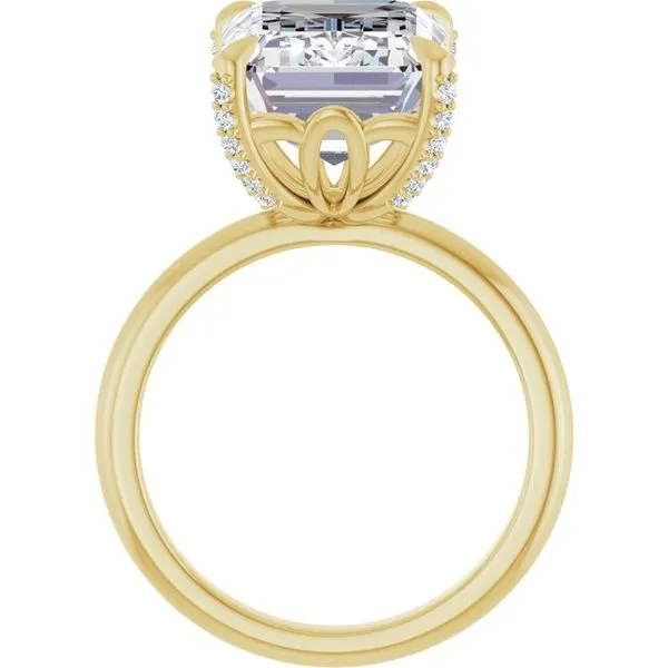 Claw-Prong Accented Engagement Ring Image 2 Stuart Benjamin & Co. Jewelry Designs San Diego, CA