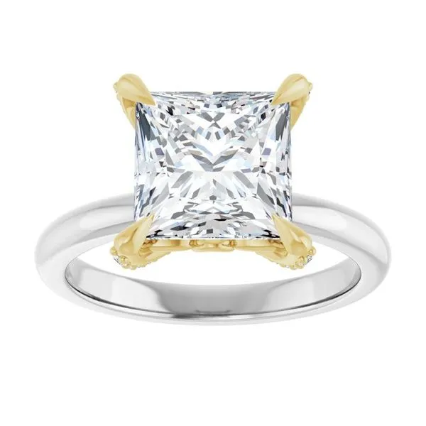 Claw-Prong Accented Engagement Ring Image 3 Futer Bros Jewelers York, PA