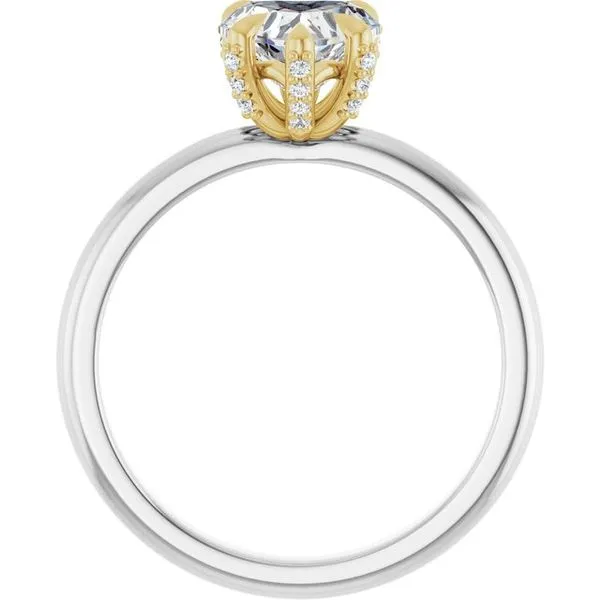 Claw-Prong Accented Engagement Ring Image 2 J. Thomas Jewelers Rochester Hills, MI