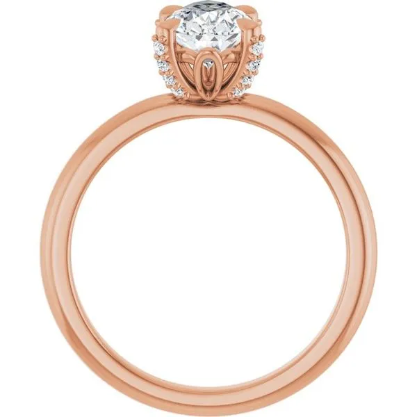 Claw-Prong Accented Engagement Ring Image 2 Clater Jewelers Louisville, KY