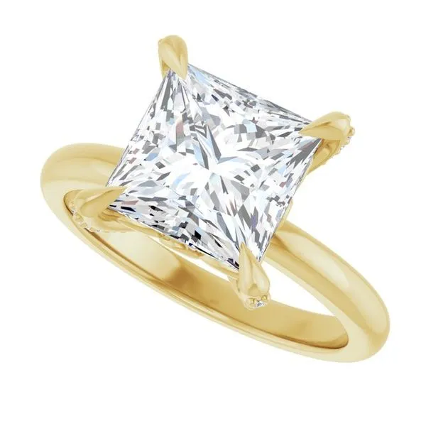 Claw-Prong Accented Engagement Ring Image 5 J. Thomas Jewelers Rochester Hills, MI