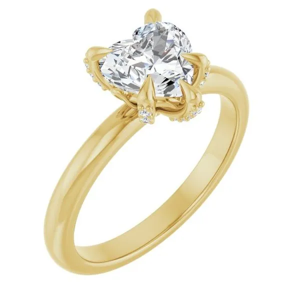 Claw-Prong Accented Engagement Ring J. Thomas Jewelers Rochester Hills, MI