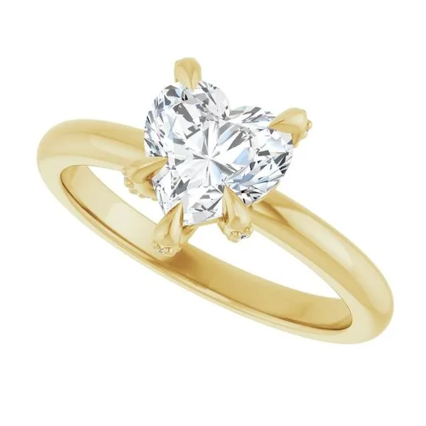 Claw-Prong Accented Engagement Ring Image 5 Jimmy Smith Jewelers Decatur, AL